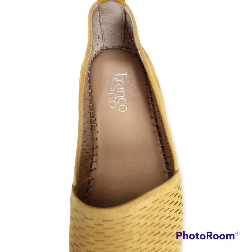 Franco Sarto Dobby Mustard Espadrille flats size 8.5M